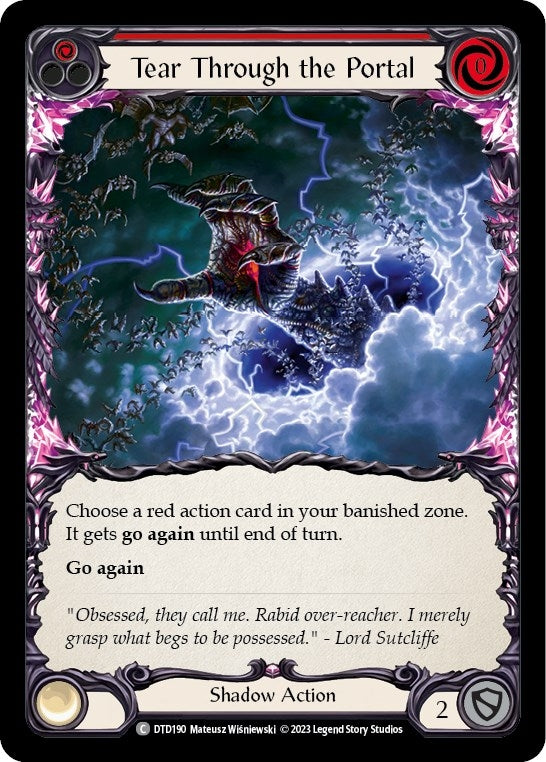 Tear Through the Portal (Red) (190) [DTD] - Flesh and Blood TCG Single