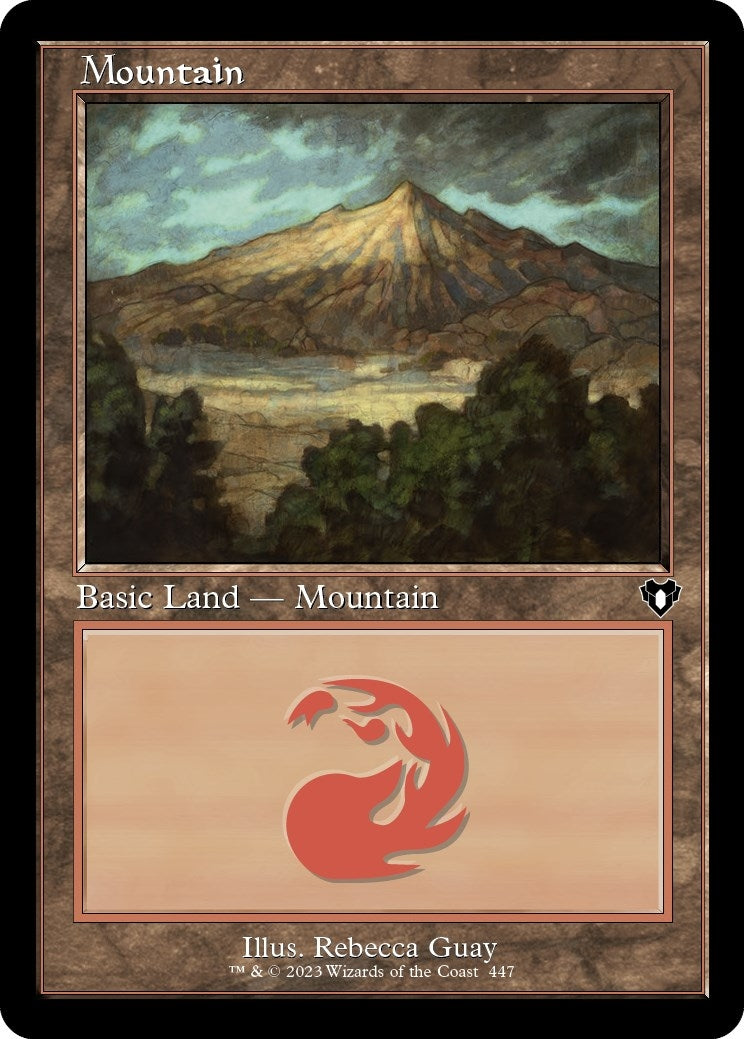 Mountain (447) (Retro Frame) (447) [CMM] - MTG Single