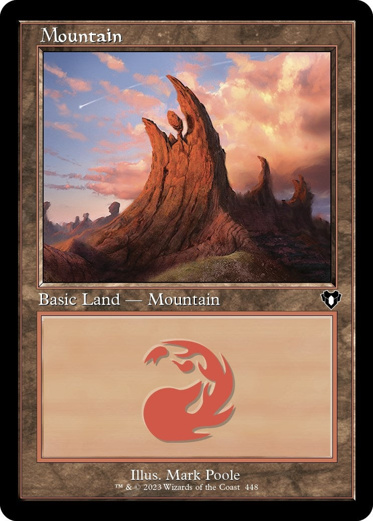 Mountain (448) (Retro Frame) (448) [CMM] - MTG Single