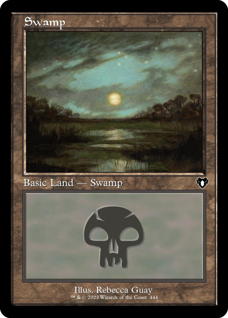 Swamp (444) (Retro Frame) (444) [CMM] - MTG Single