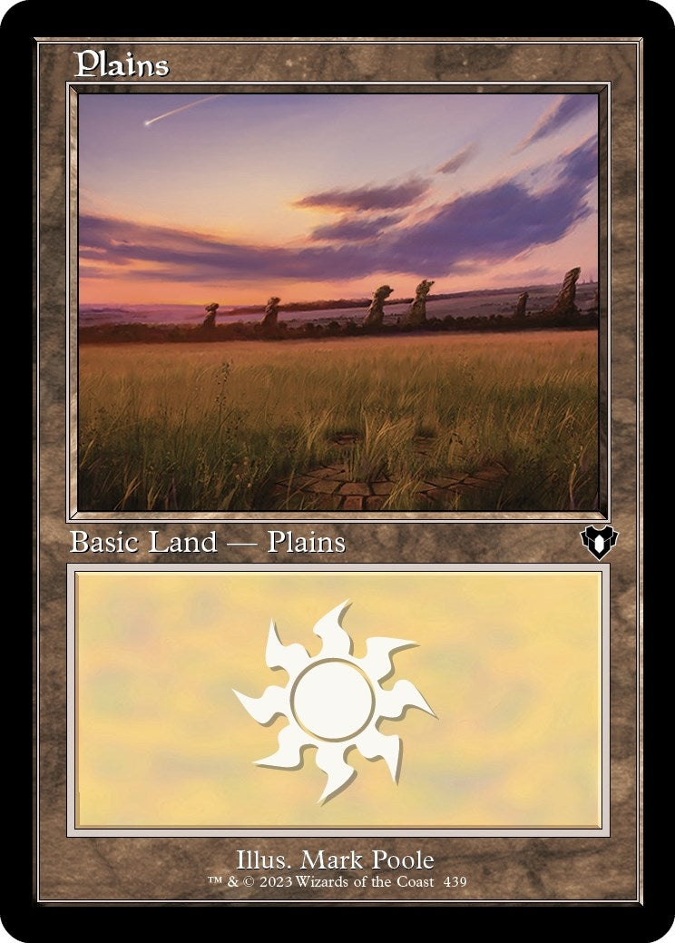 Plains (439) (Retro Frame) (439) [CMM] - MTG Single