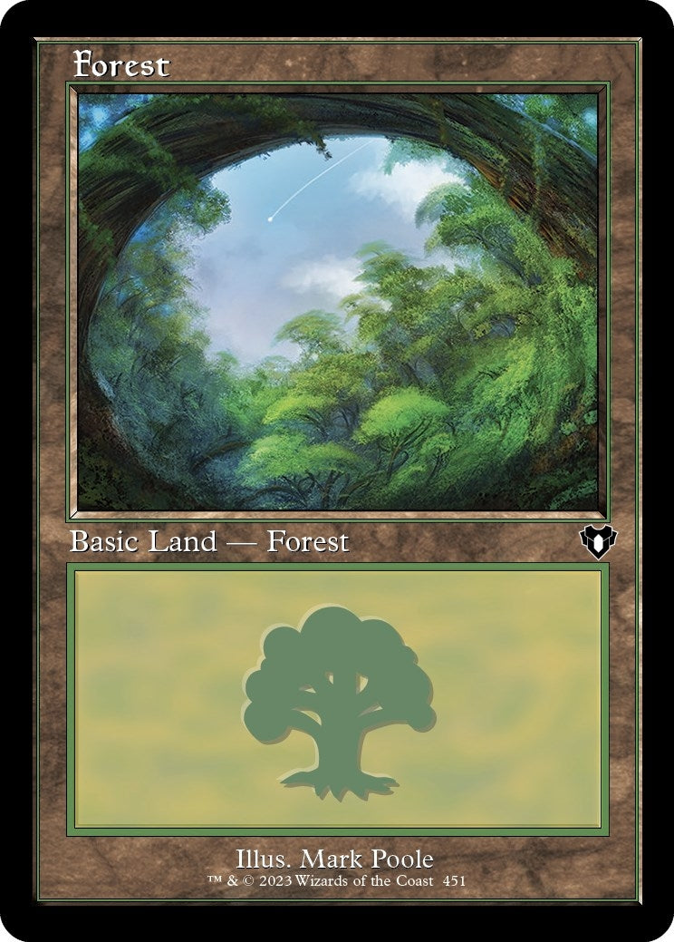 Forest (451) (Retro Frame) (451) [CMM] - MTG Single
