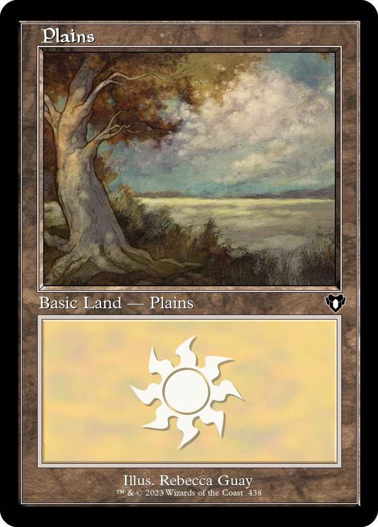 Plains (438) (Retro Frame) (438) [CMM] - MTG Single