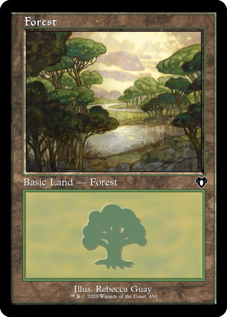 Forest (450) (Retro Frame) (450) [CMM] - MTG Single