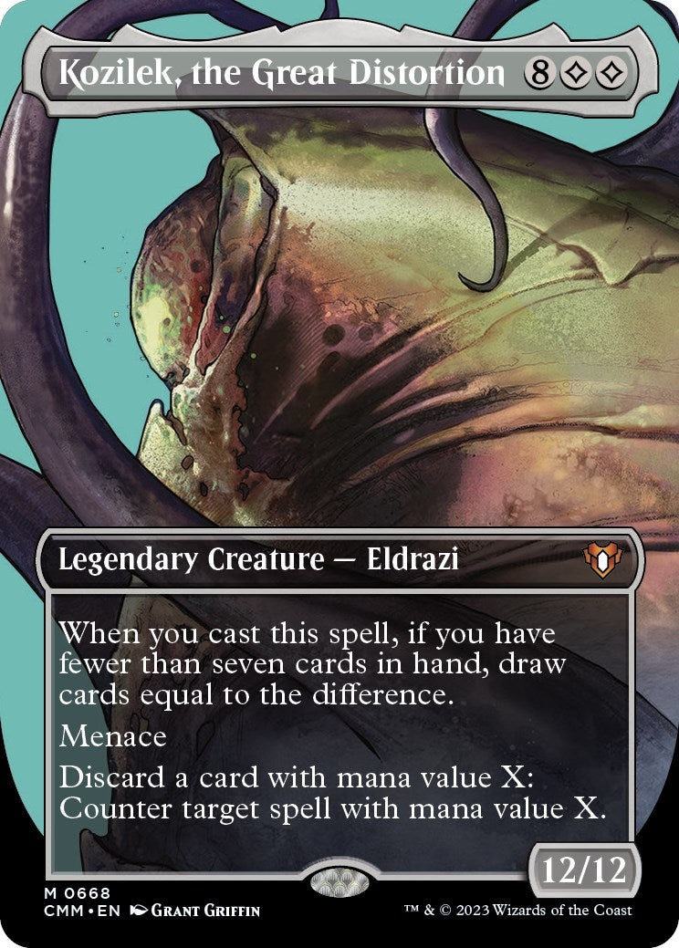 Kozilek the Great Distortion (Borderless) (668) [CMM] - MTG Single