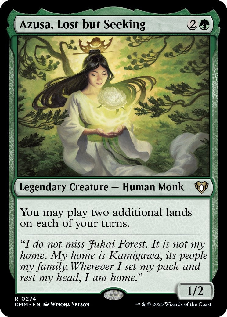 Azusa Lost but Seeking (274) [CMM] - MTG Single