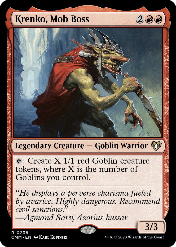 Krenko Mob Boss (238) [CMM] - MTG Single
