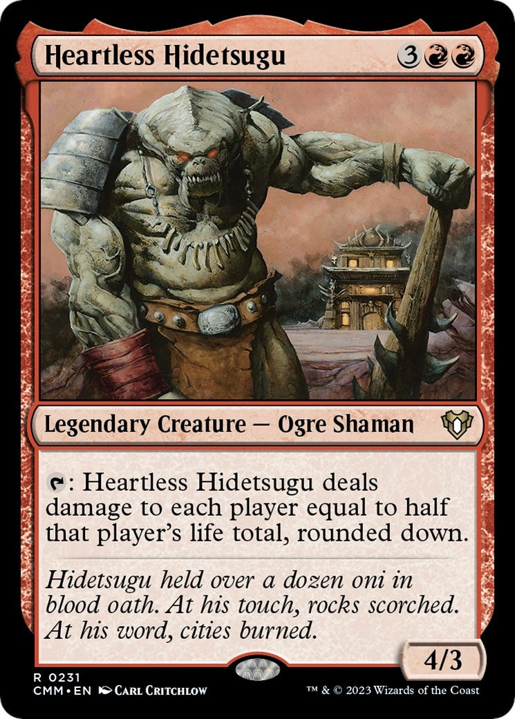 Heartless Hidetsugu (231) [CMM] - MTG Single