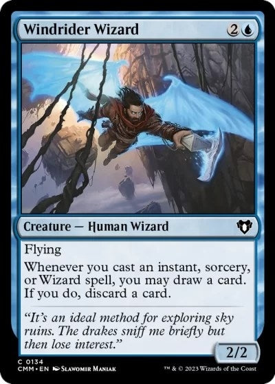 Windrider Wizard (134) [CMM] - MTG Single