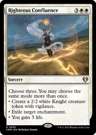 Righteous Confluence (53) [CMM] - MTG Single