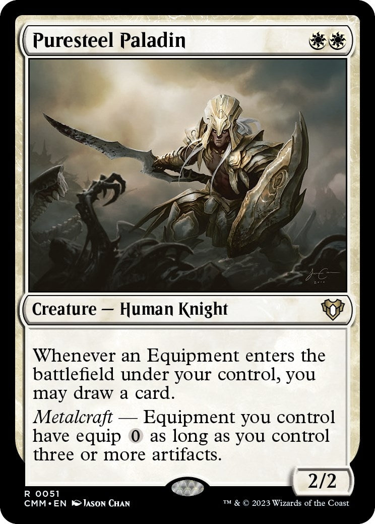 Puresteel Paladin (51) [CMM] - MTG Single