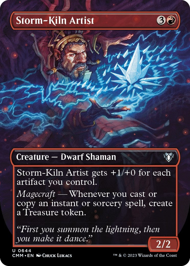 Storm-Kiln Artist (Borderless) (644) [CMM] - MTG Single