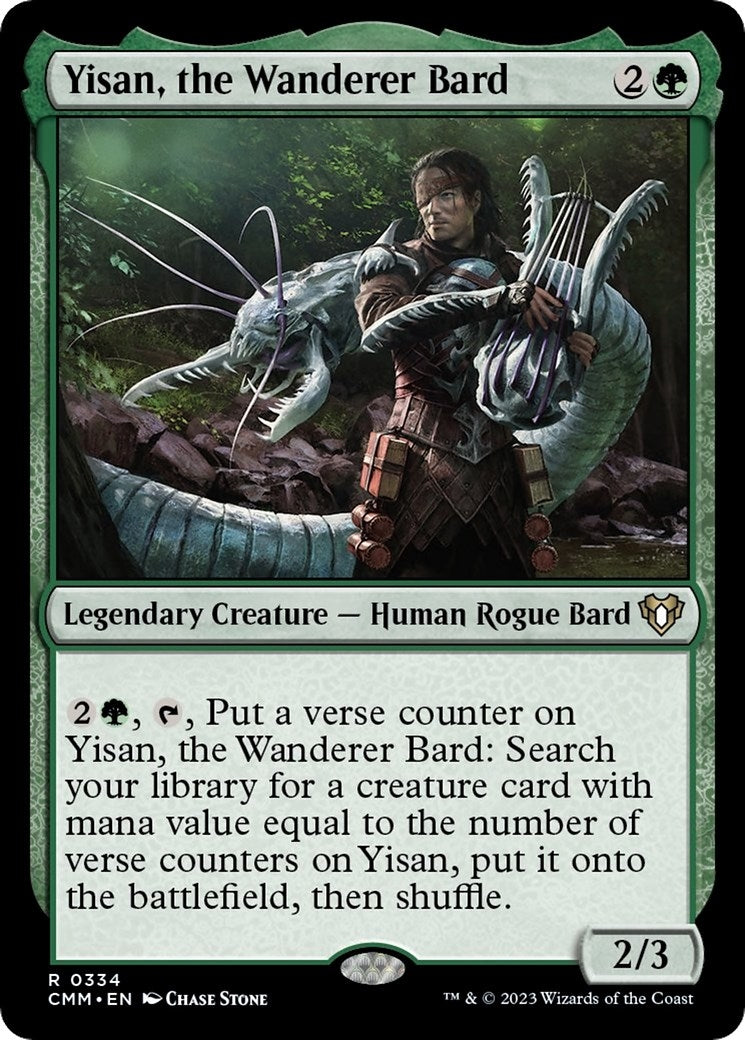 Yisan the Wanderer Bard (334) [CMM] - MTG Single