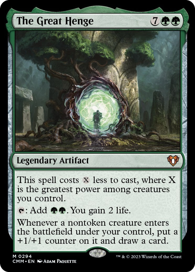 The Great Henge (294) [CMM] - MTG Single