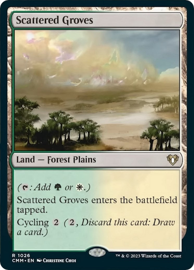 Scattered Groves (1026) [CMM] - MTG Single