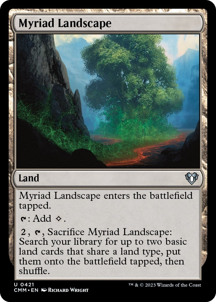 Myriad Landscape (421) [CMM] - MTG Single