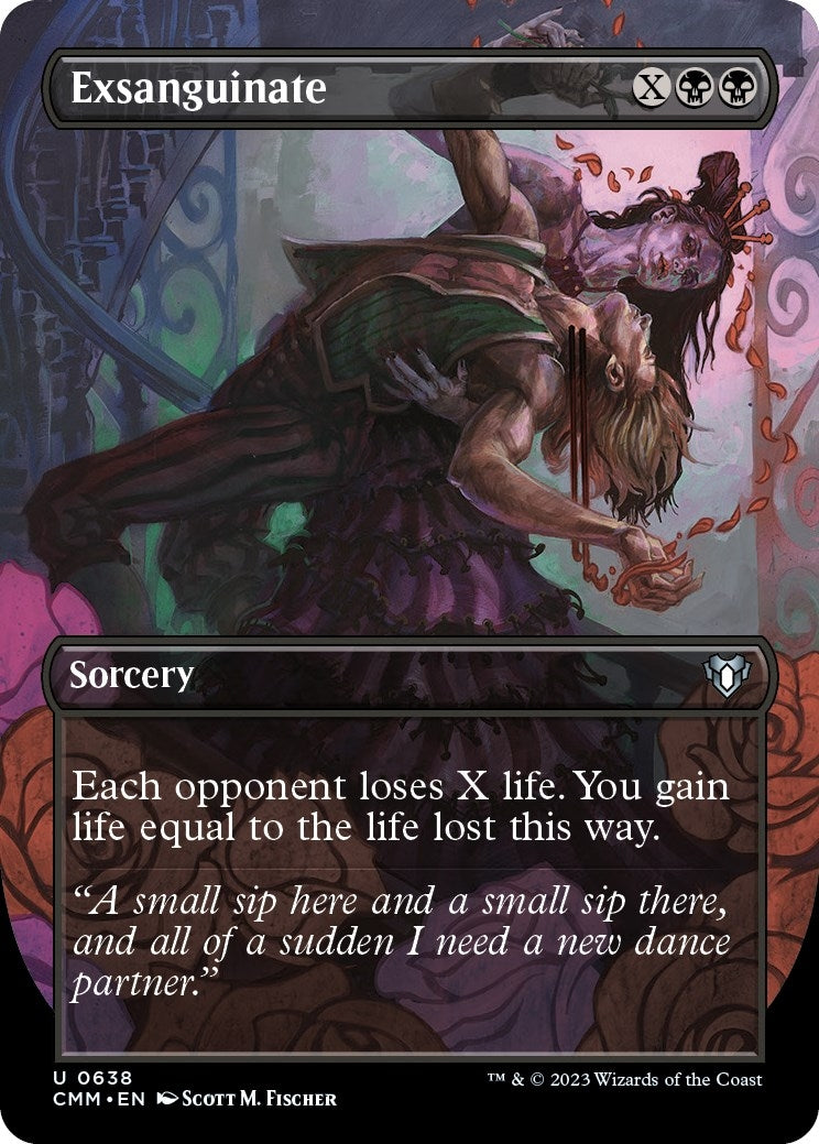 Exsanguinate (Borderless) (638) [CMM] - MTG Single