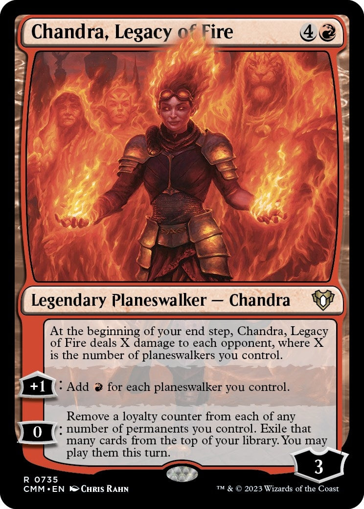 Chandra Legacy of Fire (735) [CMM] - MTG Single
