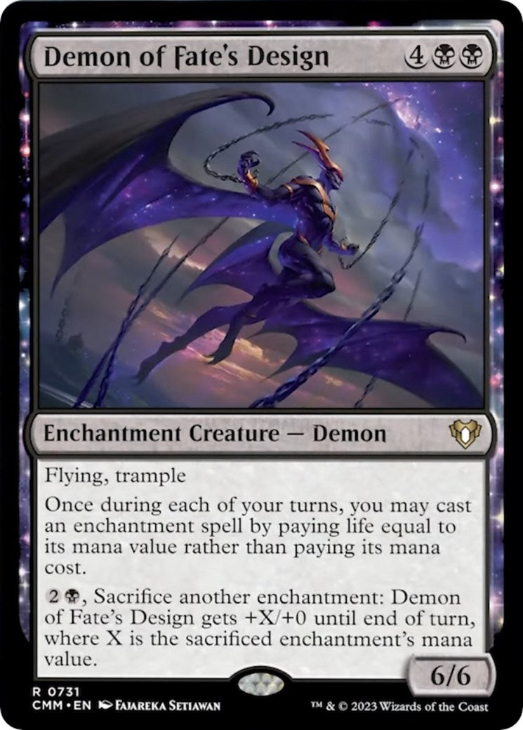 Demon of Fate’s Design (731) [CMM] - MTG Single