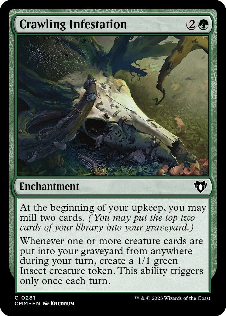 Crawling Infestation (281) [CMM] - MTG Single