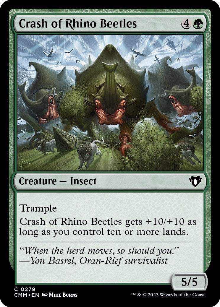 Crash of Rhino Beetles (279) [CMM] - MTG Single