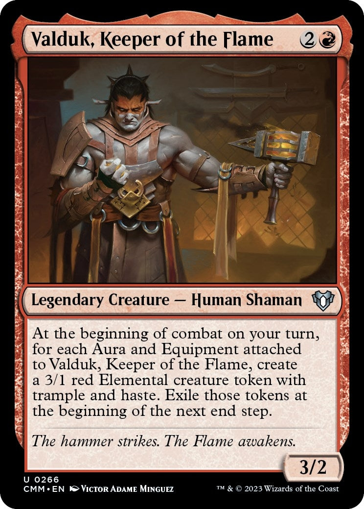 Valduk Keeper of the Flame (266) [CMM] - MTG Single
