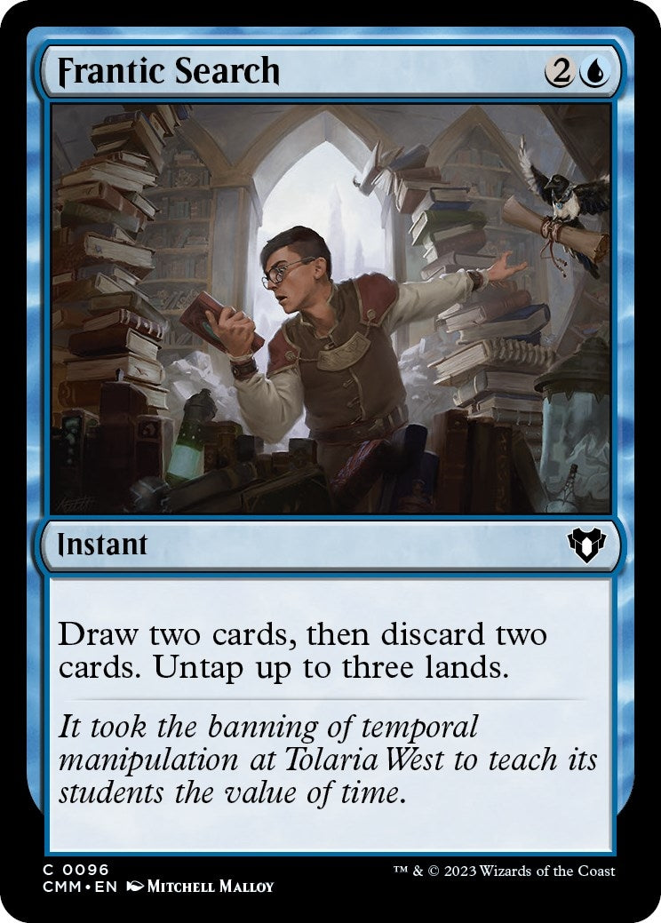 Frantic Search (96) [CMM] - MTG Single