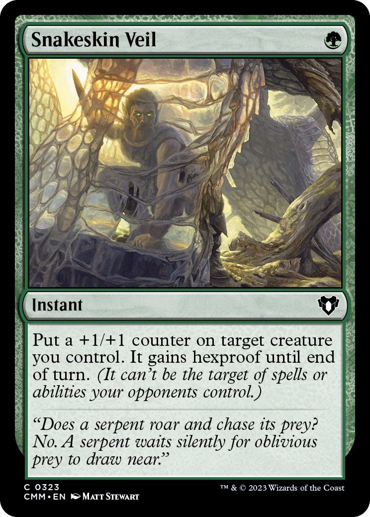 Snakeskin Veil (323) [CMM] - MTG Single