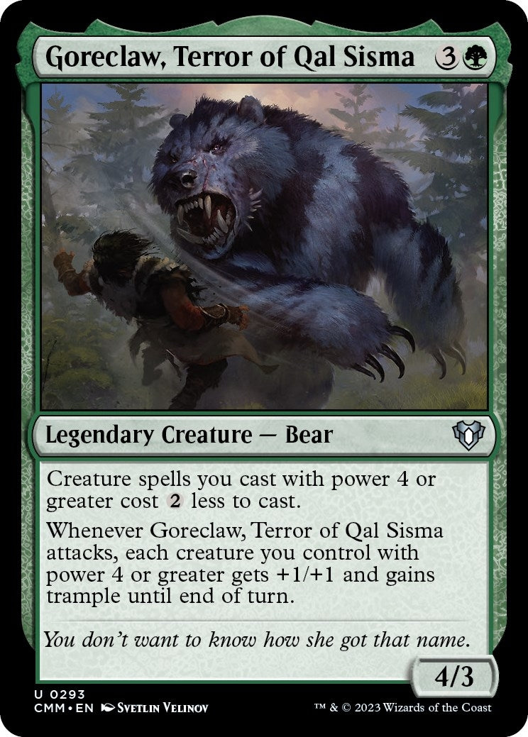 Goreclaw Terror of Qal Sisma (293) [CMM] - MTG Single