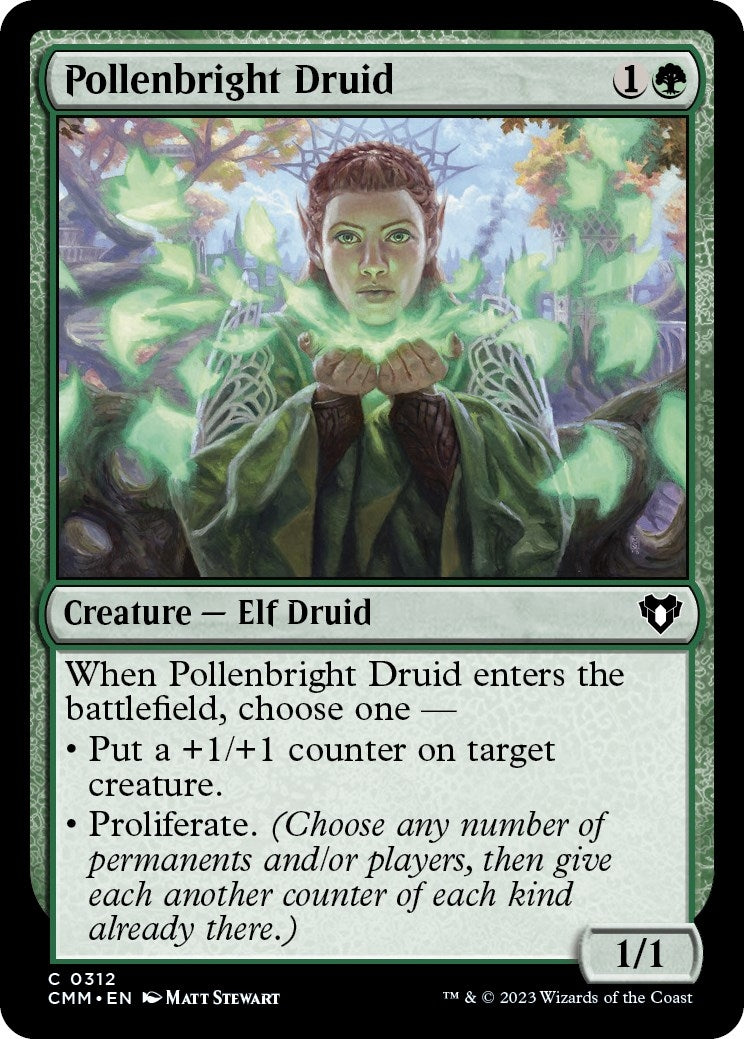 Pollenbright Druid (312) [CMM] - MTG Single