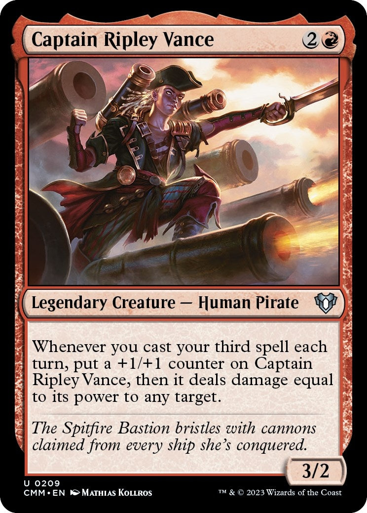 Captain Ripley Vance (209) [CMM] - MTG Single
