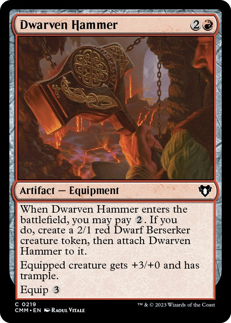 Dwarven Hammer (219) [CMM] - MTG Single
