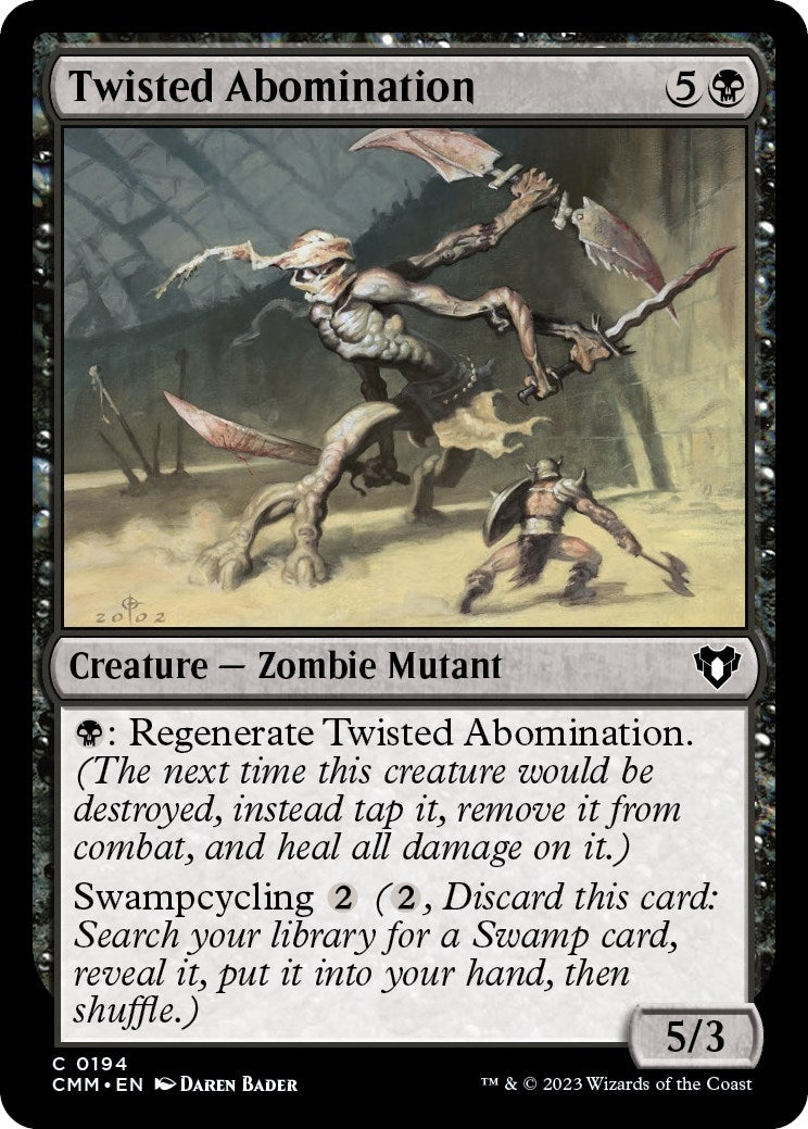 Twisted Abomination (194) [CMM] - MTG Single