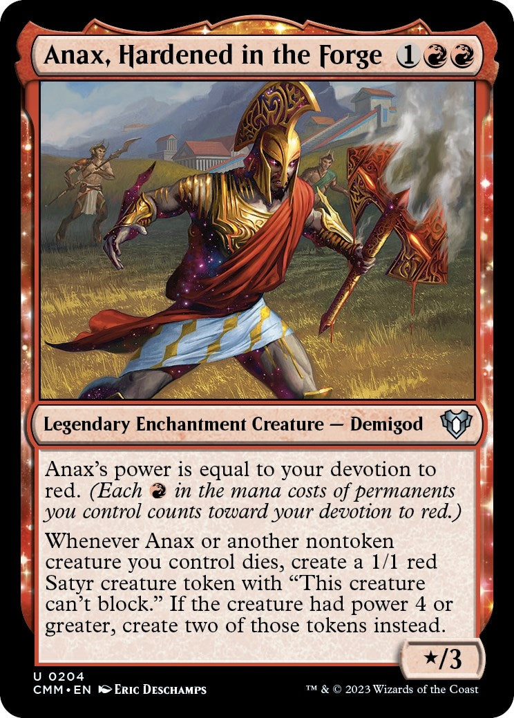 Anax Hardened in the Forge (204) [CMM] - MTG Single