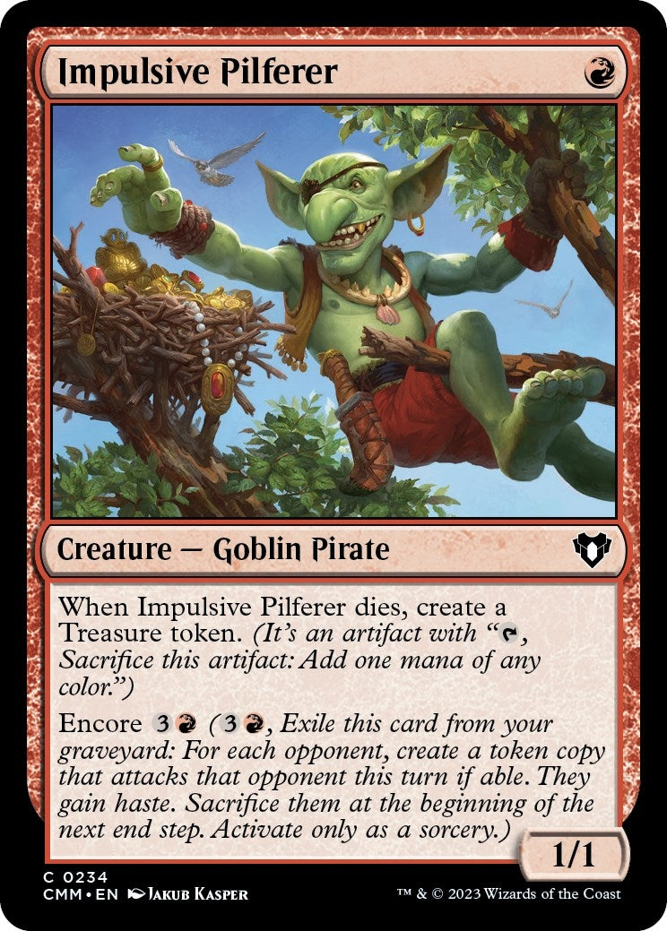 Impulsive Pilferer (234) [CMM] - MTG Single