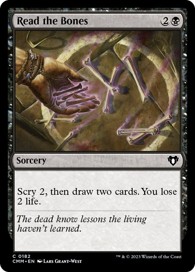 Read the Bones (182) [CMM] - MTG Single