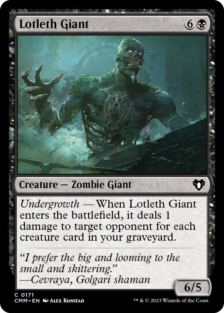 Lotleth Giant (171) [CMM] - MTG Single