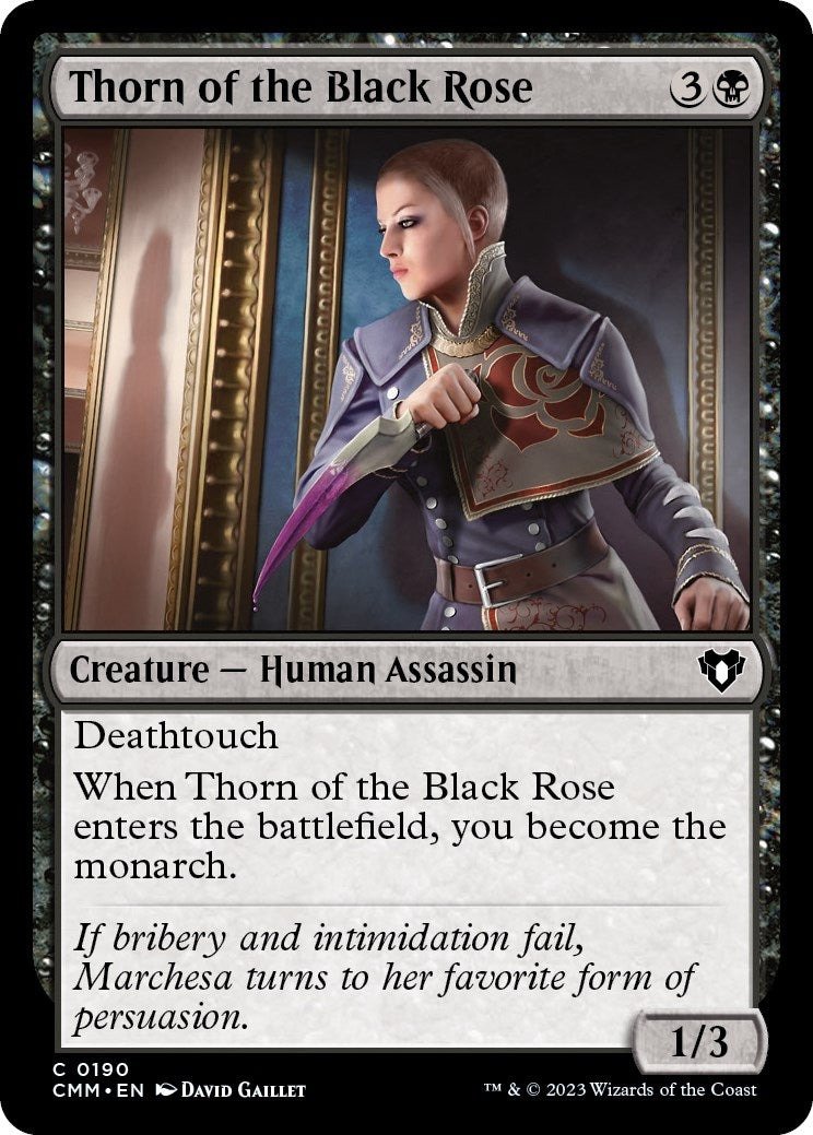 Thorn of the Black Rose (190) [CMM] - MTG Single