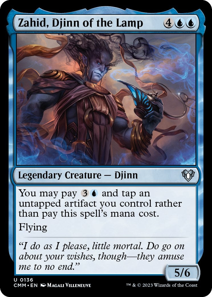 Zahid Djinn of the Lamp (136) [CMM] - MTG Single