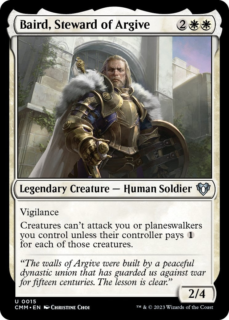 Baird Steward of Argive (15) [CMM] - MTG Single