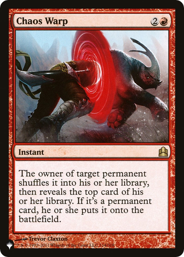Chaos Warp (CMD) (114) [LIST] - MTG Single