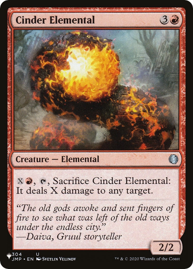 Cinder Elemental (304) [LIST] - MTG Single