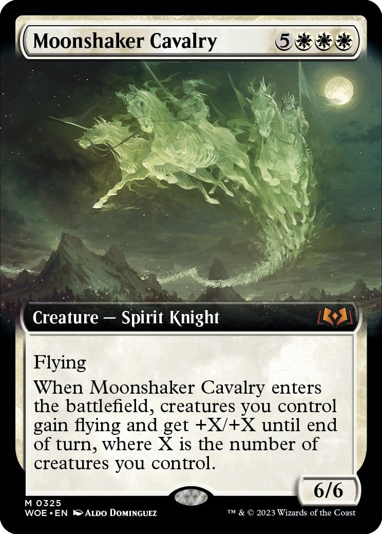 Moonshaker Cavalry (Extended Art) (325) [WOE] - MTG Single