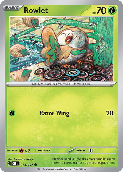 Rowlet (013/197) (SV03: Obsidian Flames)