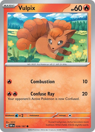 Vulpix (028/197) (SV03: Obsidian Flames)