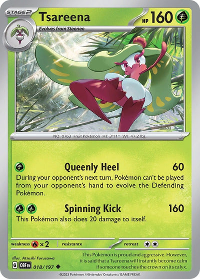 Tsareena (018/197) (SV03: Obsidian Flames)