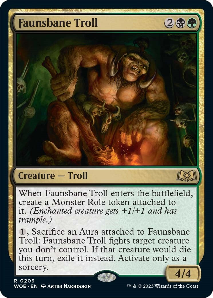 Faunsbane Troll (203) [WOE] - MTG Single