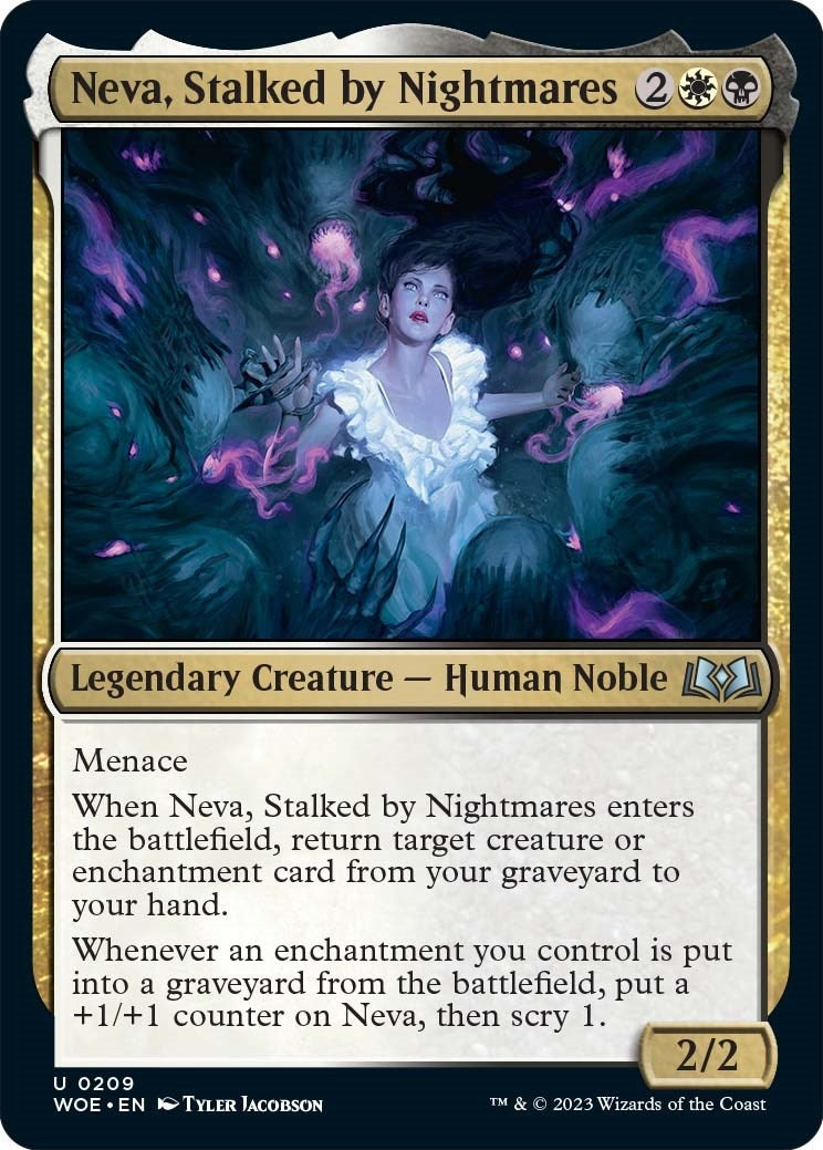 Neva Stalked by Nightmares (209) [WOE] - MTG Single