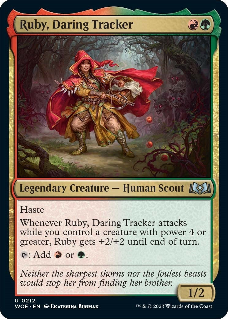 Ruby Daring Tracker (212) [WOE] - MTG Single