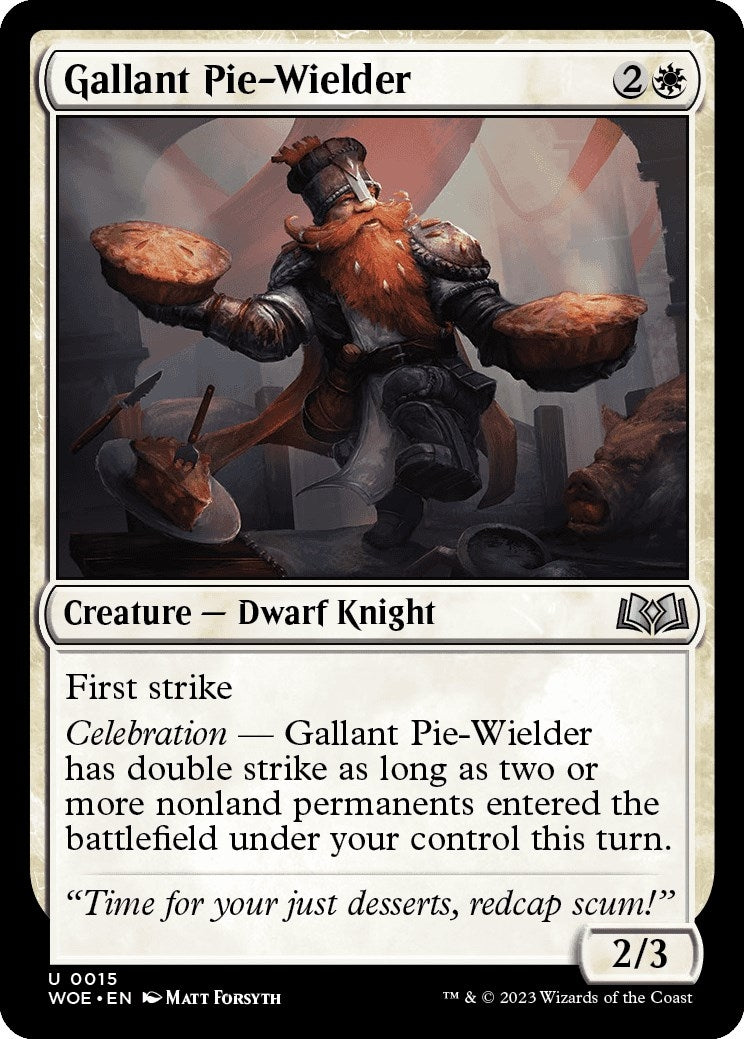 Gallant Pie-Wielder (15) [WOE] - MTG Single